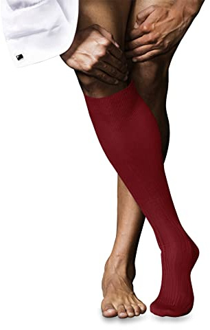 FALKE No. 10 Pure Fil d´Écosse Kniestrümpfe cardinal (8156), 43-44
