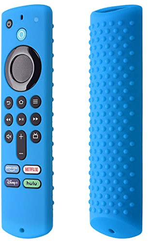 Schutzhülle für Samsung TV-Fernbedienung, Silikon Schutzhülle Kompatibel mit Amazon Fire TV Fernbedienung von Amazon Fire TV Stick (3rd Gen) Dritte Generation, LAnti Rutsch/Stoßfest/Glowing