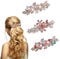 3 Stück Haarspangen für Frauen Mädchen,Französische Vintage Braut Haar Accessoire,Kristall Strass Haarspangen,Elegante Metall Haarnadeln Blume für Damen Dickes Haar Haarschmuck Muttertagsgeschenke