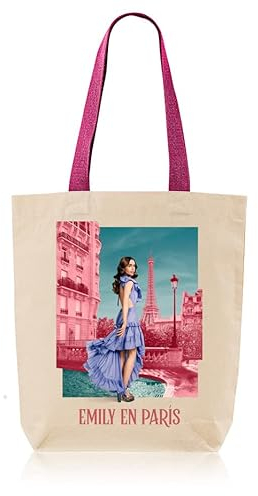 Genérico Tote Bag E. in Paris, 100 % Baumwolle, 180 g, 36 x 36 x 9 cm, beige