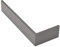 NINKA 2282.90 10111 Connect L-Element rechts Schubladenteiler groß für die offen Einteilung der Schublade, Kunststoff dunkelgrau, Silber, 250 mm