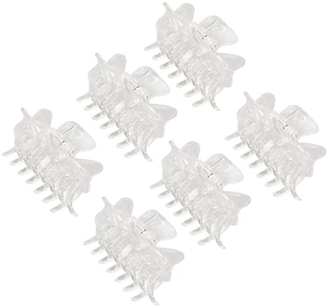 12 Stück Haarklammern, Transparent Verhindern Rutschen, Starker Halt, Elegante Kunststoff-Haarklammern für Frauen und Mädchen