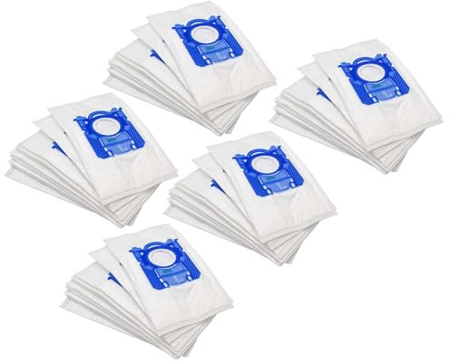 vhbw 50x Sacs compatible avec Philips FC 8606/02, FC 8608/02, FC 8610/01 Expression, FC 8611/01, FC 8611/01 Expression aspirateur - blanc