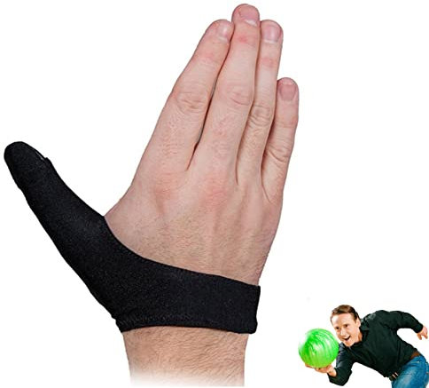 Stronrive Bowling Handschuhe, Bowling Thumb Saver, Unisex Erwachsene Bowling Handschuhe, Bowling Ball Sport Finger Grip Gear Schutzhandschuh (Schwarz)