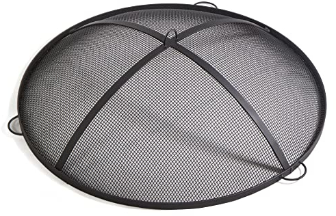 gartendekoparadies.de Funkenfang Grille de protection anti-étincelles pour brasero en acier naturel (100 cm)
