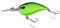 ZECK - Crankbait, Wobbler, Kunstköder zum Wallerspinnfischen - Cat Crank 7,5 cm | 3 m F - Acid Green