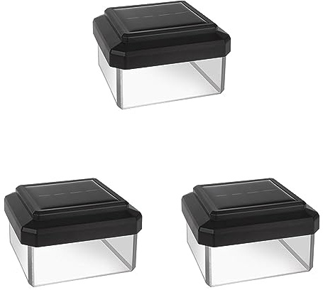 Green Blue GB127 Solarlampe, schwarz,81x81 (Packung mit 3)
