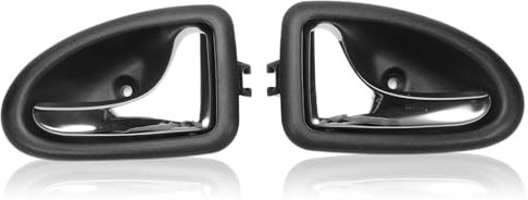 Konuooer Poigne Porte Pour Clio 2 Couvercle Poignée Porte Intérieure Cuvette Garniture Intérieure Poignée Porte Pour Renault Clio 3 Trafic 2 Megane Scenic 8200915599 8200915598 (1 Paire)