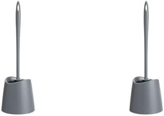 TATAY Toilet Brush WC-Standard, Polypropylene, Anthracite Grey, One Size (Pack of 2)