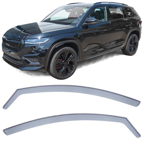 Windabweiser Regenabweiser Windschutz Schwarz Smoke für Skoda Kodiaq ab 16