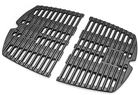 MGiessca 7644 Lot de 2 grilles de cuisson pour barbecue à gaz Weber Q100 Q120 Q140 Q1000 Q1200 Q1400 Accessoires pour barbecue Weber Q100 Q1000 Q1000 pour barbecue à gaz Weber Q 1400