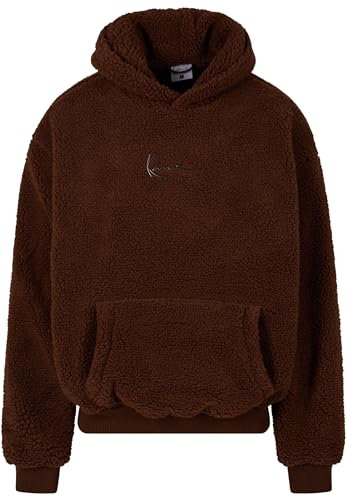 Karl Kani Herren KM233-020-2 KK Metal Signature Teddy Os Hoodie Brown, S
