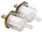 A ABSOPRO Filtro Carburante Benzina per Moto a Gasolio Lineare 60 x 31mm per Tubo da 8mm Sostituzione Plastica Trasparente (Set di 2)