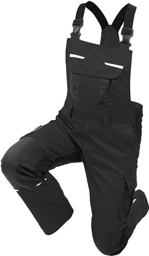 Qualitex iND Latzhose Unisex Herren Farbe Schwarz Größe 68