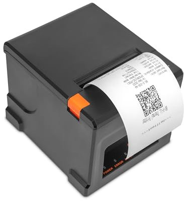Qian Impresora Térmica de Recibos 80mm TPV POS Corte Automático ESC/POS | Velocidad 220 mm/s | Driver Windows, MacOS, Linux | Soporte Pared | Conexión USB, LAN, Bluetooth