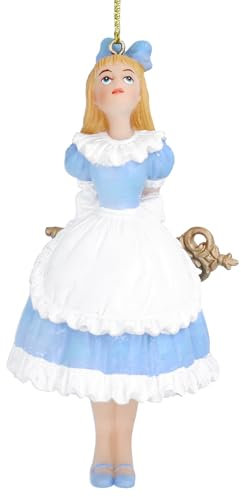 Gisela Graham Alice im Wunderland mit Schlüssel Weihnachtsbaumschmuck aus Kunststoff für Weihnachten