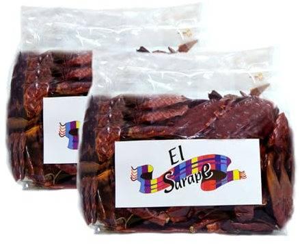 Chile Árbol seco, 100% Mexicano- Pack 2 uds. 100 gr. cada uno