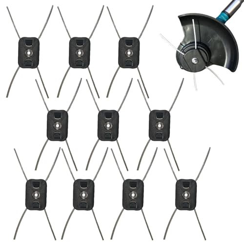 Rasentrimmer Kein Austausch erforderlich Draht, Kopf Doppelfadenkopf Fadenspule Nylonfaden für Motorsense Rasentrimmer Freischneider