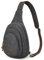 S-ZONE Unisex RFID Crossbody Sling Rucksack Wasserabweisendes Canvas Mittelgroße Brusttasche Schulterrucksack Umhängetasche zum Wandern Outdoor Sports Reise