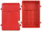 Post Box, Postkasten, Briefkästen Für Außen, Briefkasten Aus Kunststoff Ohne Rückseite, Hohles Design Auf Der Rückseite, Robust Und Langlebig, Geeignet Für Den Gebrauch Zu Hause, In Der Schule(Red)