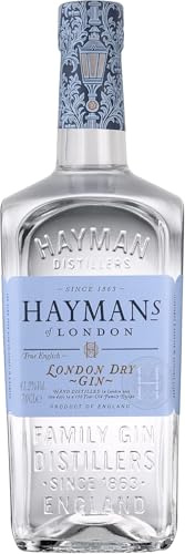 Hayman’s London Gin | 70cl | Ideal For Gin Based Cocktails inc. | 41.2% ABV (London Dry Gin)