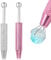 cobee 2 Stück Piercing Zange Schmuck Pinzette, Edelstahl Piercing Kugel Zange Schmuck Pinzette mit 4 Klauen, Edelsteine Catcher für Pick up Piercing Kugel Elektronische Komponenten Chip(Rosa + Silber)