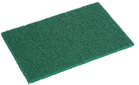 Jantex Heavy Duty Large Scouring Pads, Green (Pack of 10) | Tackles stubborn grease and burnt-on food in busy commercial kitchens, keeping cookware and surfaces spotless.
