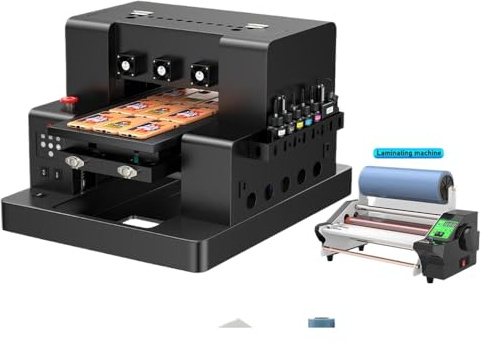FQkBEX DTF -Drucker A3 A4 kompatibel mit L805 -Flachbettdruckmaschine Kompatibel mit Stiftholzmetalldruck(L805 UV DTF Printer)