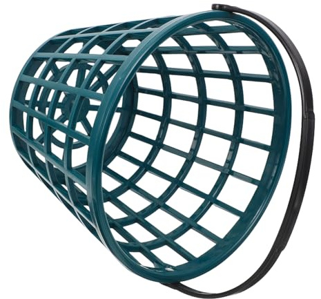 VICASKY Golf Ball Storage Basket Outdoor Golf Practice Equipment Bucket with Handle Blue Small Size for Training and Course Use