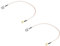 Walfront 2 Stücke 50Ω 30 cm SMA Stecker auf BNC Stecker RG316 Koaxialkabel mit Verbindungsleitung RF Koaxialkabel Antennenverlängerungskabel Adapter Jumper