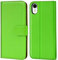 Verco iPhone XR Hülle, Handyhülle für Apple iPhone XR Tasche PU Leder Flip Case Brieftasche - Grün