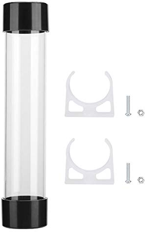 ASHATA Wasserkühlbehälter G1 / 4 PC Computerzylinder Wasserkühltank Flüssigwasserkühltank Kühler-Kit (240 mm)