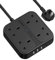 Extension Lead with USB Ports,JSVER 4 Outlets Power Strip with 1 USB-C and 3 USB Slots Surge Protection Extension UK Socket Plug (3250W,13A) 1.8M Extension Cable-Black