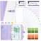 Budget Planner Budget Binder A6, Budgetplaner Geld Organizer mit Weiche PVC Tasche, TAOPE PU Leder Budget Binder Notizbuch A6 Cash Stuffing, 6 Löcher Budget Planner, Haushaltsbuch mit Geldfächer Lila