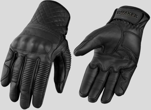 Rokker Tucson Motorradhandschuhe, schwarz, XL