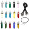 Morofme 15 Set Chakra Kristalle Edelsteine für kinder Erwachsene, Energiebilanz Heilsteine Glückssteine, Sechseckige Reiki Meditation Edelstein Chakra Steine mit DIY schwarzer Kette