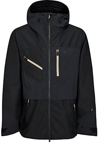 Ziener Herren TRUS Ski-Jacke/Freeride | Sympatex, PFC frei, Wolle, black, 56