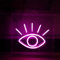 Nordstylee Segno LED a forma di occhio al neon rosa decorativo luce notturna USB Light Box segno per desktop casa sala di bellezza sala da bar feste matrimoni lauree eventi di Natale regalo (rosa)