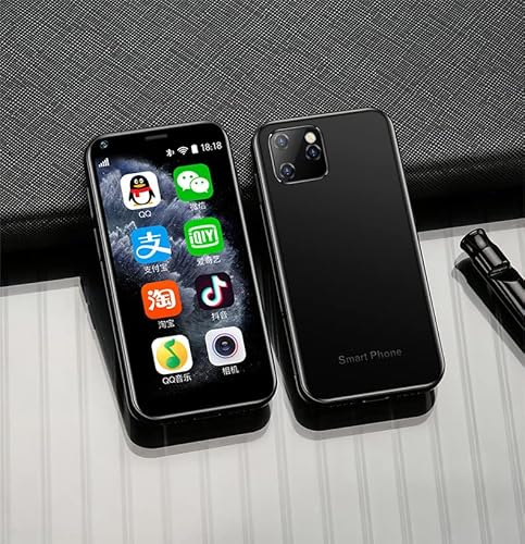 Tonysa 3G-Smartphone für Android, Taschen-Handy, Tragbares Kleines Mobiltelefon, Micro-2,5-Zoll-Touchscreen-Telefon, Unterstützt 3G-Internet, WiFi, GPS, Quad-Core, für Studenten,