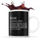 Planetee Tasse noir Définition Pépé | Mug original pour grand-père et arrière grand père idéal pour cadeau de noël, anniversaire et fête des pères