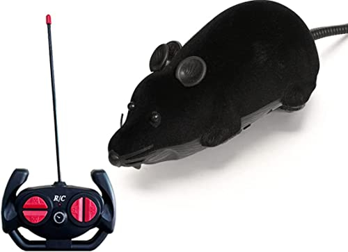 Jouet pour rat télécommandé sans fil - Faux rat géant réaliste - Jouet RC pour Halloween, Noël, cadeau d'anniversaire, jouet amusant pour chat et chien