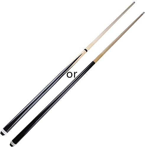 Newwyt - Juego de taco de billar (120 cm, 12 mm, 119 cm), color negro y amarillo