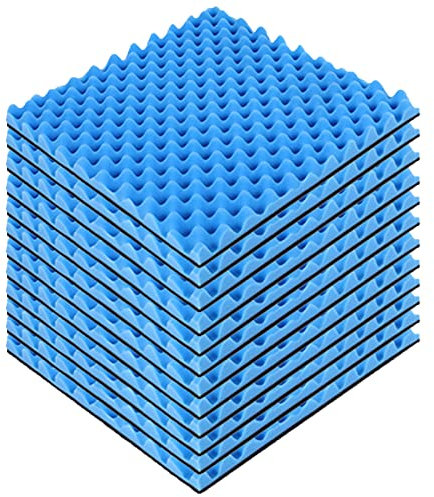ＨＡＯＡＮＧＺＨＥ 12 Stück Schallabsorber, 50x50cm Akustikschaumstoff Noppenschaumstoff Akustik Schaumstoff, Schallschutzmatte Akkustikdämmstoff Geräuschdämmung Akustikpaneele für Aufnahmestudio Büro Haus