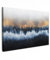 MuchoWow© Leinwand 90x60 cm Goldene Deko Schlafzimmer Aesthetic Leinwandbilder Wohnzimmer Gemälde Foto Geschenk Living Room Decoration Abstrakt - Bild Gold - Luxe - Blau
