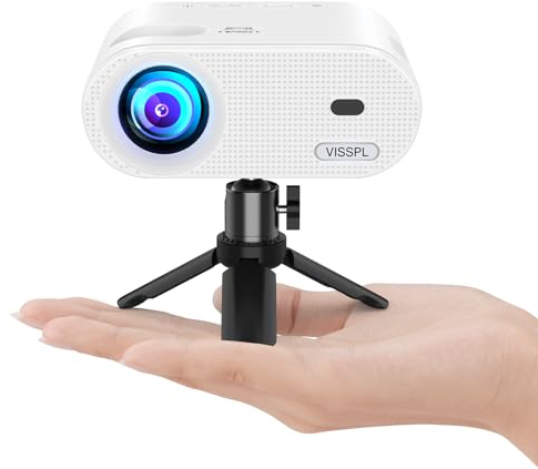 Mini projector, VISSPL projector with tripod
