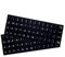 Universal English Keyboard Stickers - 2 Pack, Black Background With White Lettering for Computer, Laptop, Notebook, Desktop