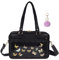 Chillpaper Damen Purse Crossbody Japanese Shoulder Ita Messenger Bag Geldbörse, Größe M, schwarz