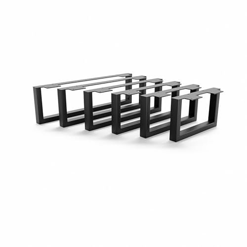 HEVVA Pieds de meubles de 15 cm de haut, 20/25/30/35/40/45/50 cm - Graz - Pieds de meubles, d'armoire, de socle pour armoire, canapé, lit ou buffet - 45 cm, 1 pied - Noir/noir