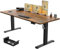 Homall 180x80cm Height Adjustable Standing Desk with USB Charging,Sit Stand Desk with Wire Management Tray, Stand up Desks Heavy Duty Steel with 3 Memory Setting,Rustic Brown