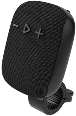 IGTOPS Enceinte de vélo Bluetooth avec support et crochet, enceinte portable, boîte à musique, pour les voyages en plein air et le cyclisme (A)